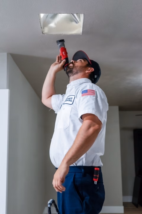 Climate Control AC technician performing an air conditioning installation